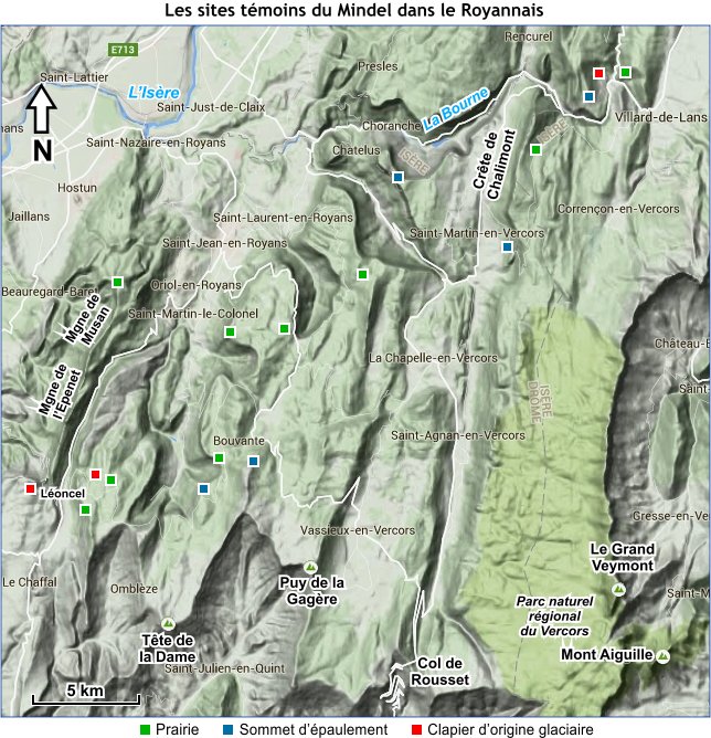 Les sites témoins du Mindel dans le Royannais