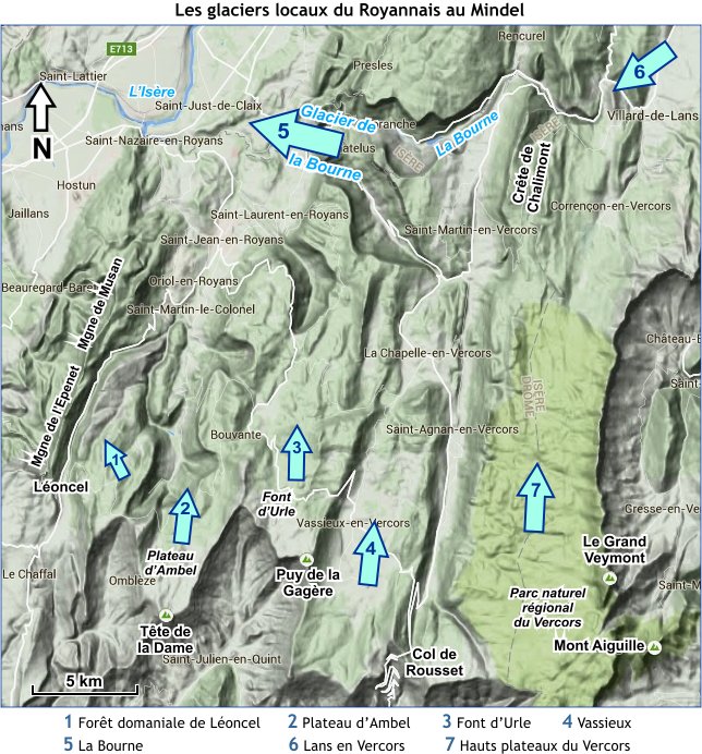 Les glaciers locaux du Royannais au Mindel